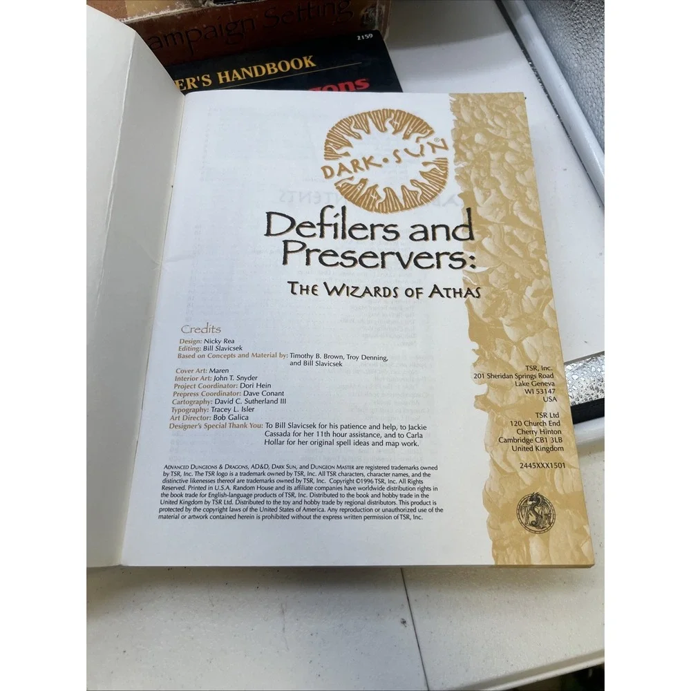 Lot Of Advanced‎ Dungeons & Dragons Book Games